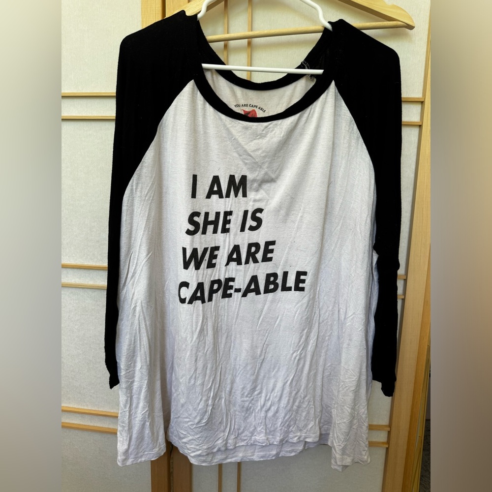 Baseball style, three-quarter sleeve length, super soft t-shirt